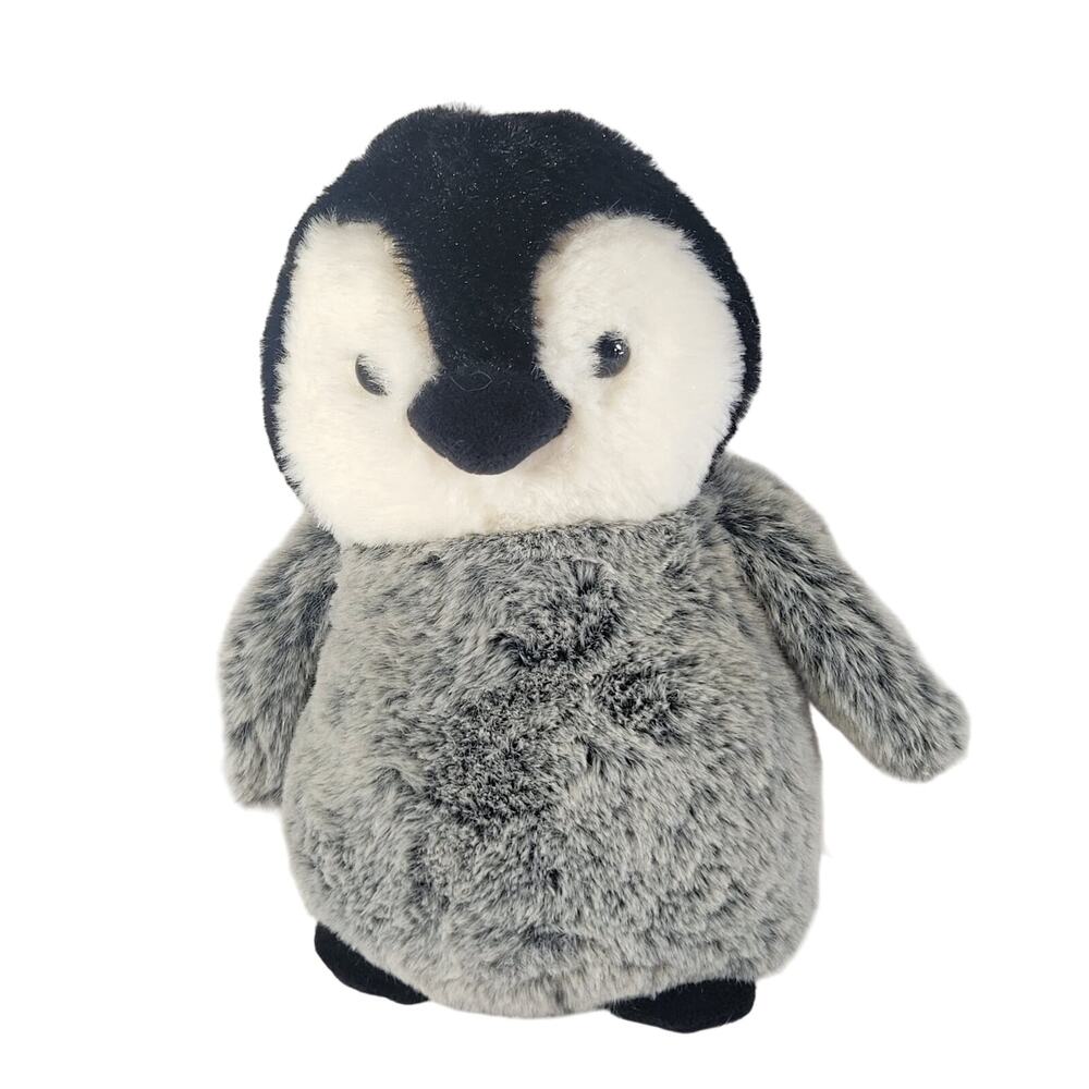 Kellytoy Gray Black Penguin Plush 9" Soft Cuddly Toy Stuffed Animal